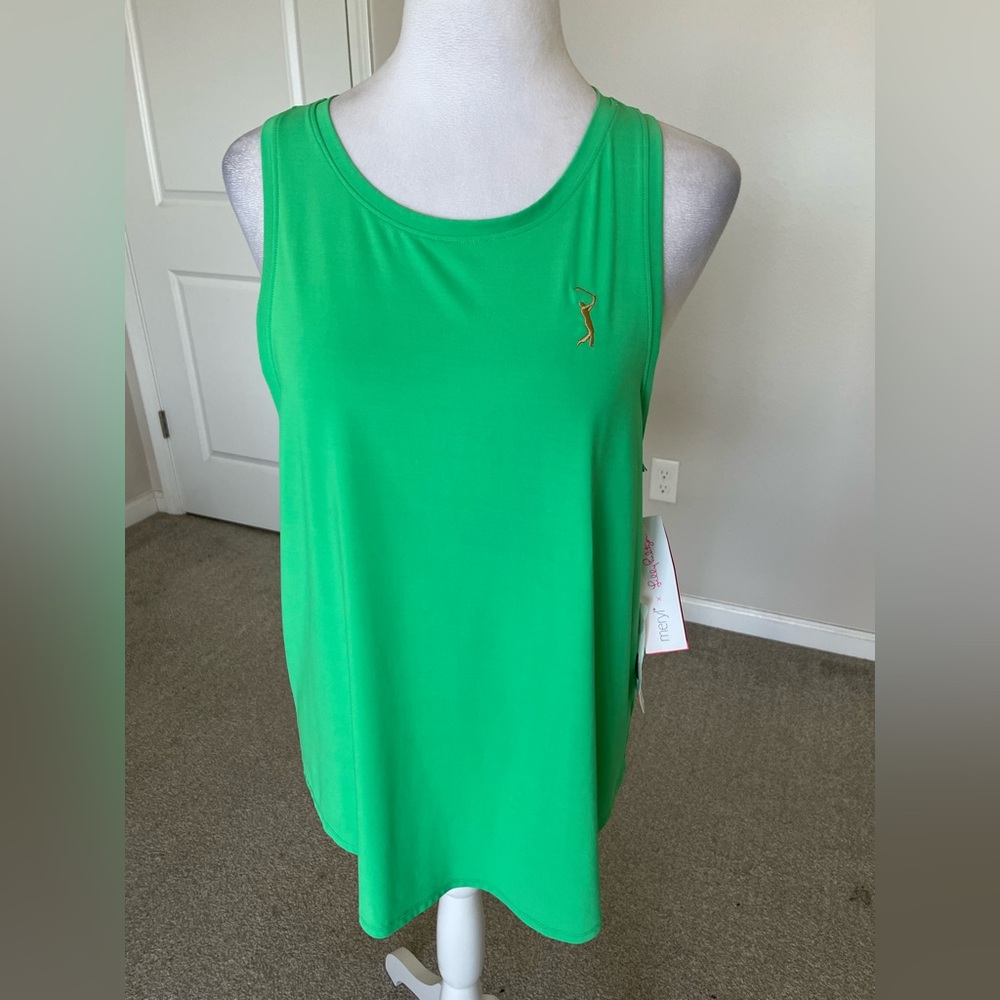 NWT Lilly Pulitzer x Meryl Luxeletic Green Tank Size Large